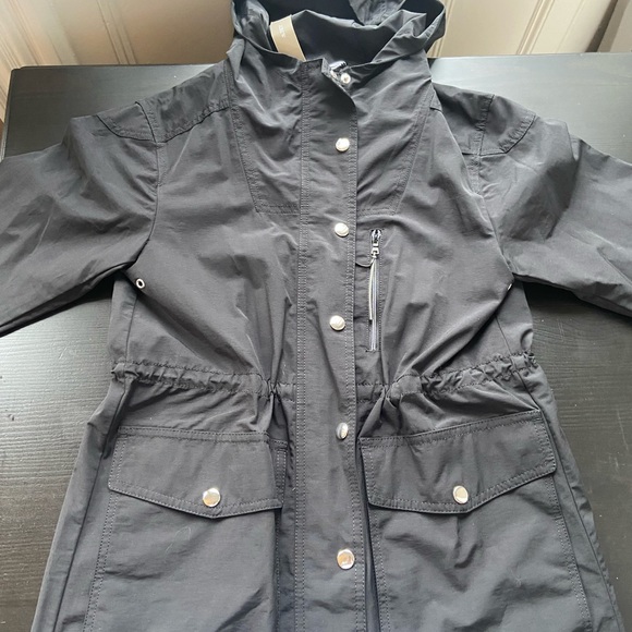 J. Crew Rain Coat Black XXSP NWT - Picture 7 of 7